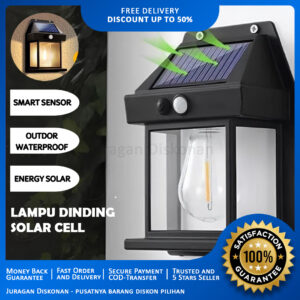 Lampu Solar Cell Tembok Taman Tenaga Surya Dengan Sensor
